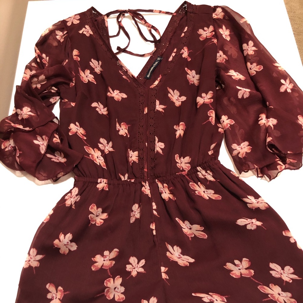Maroon romper from Abercrombie